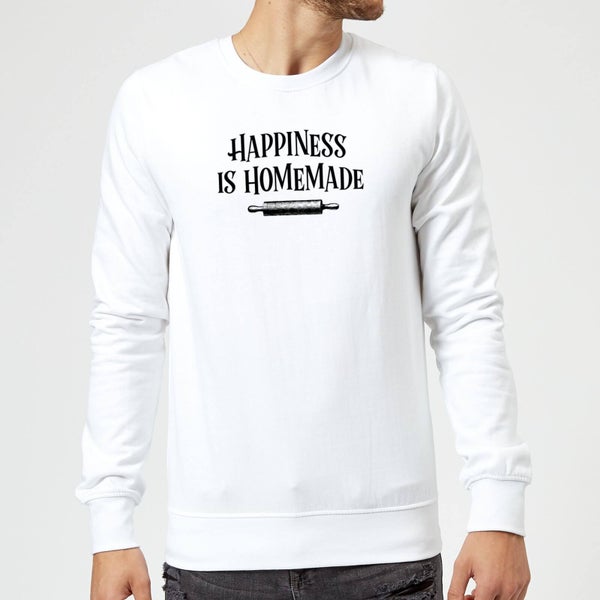 Happiness Is Homemade Sweatshirt - White