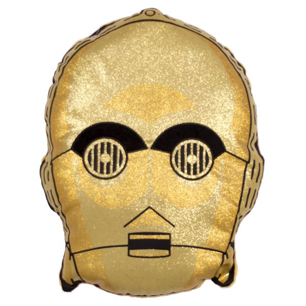 Star Wars C-3PO Gold Shaped Cushion