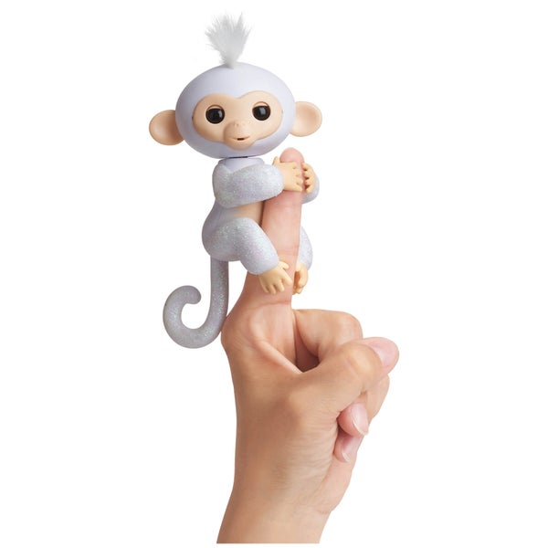 Fingerlings Baby Monkey - Glitter - Sugar (White)