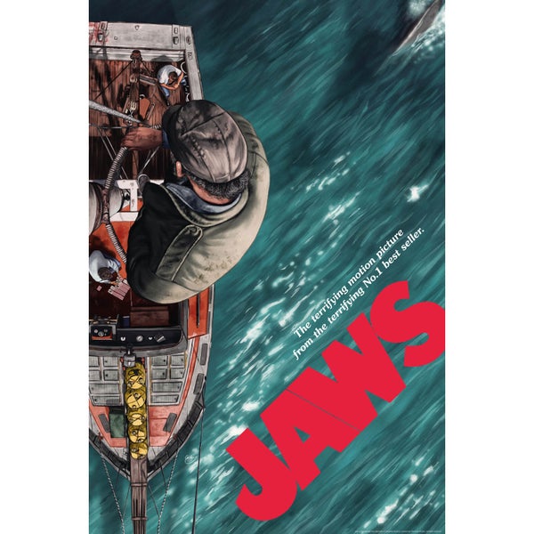 Jaws von Sam Gilbey Limited Edition Fine Art Giclee (61 cm x 41 cm) - Zavvi Exklusiv Timed Edition