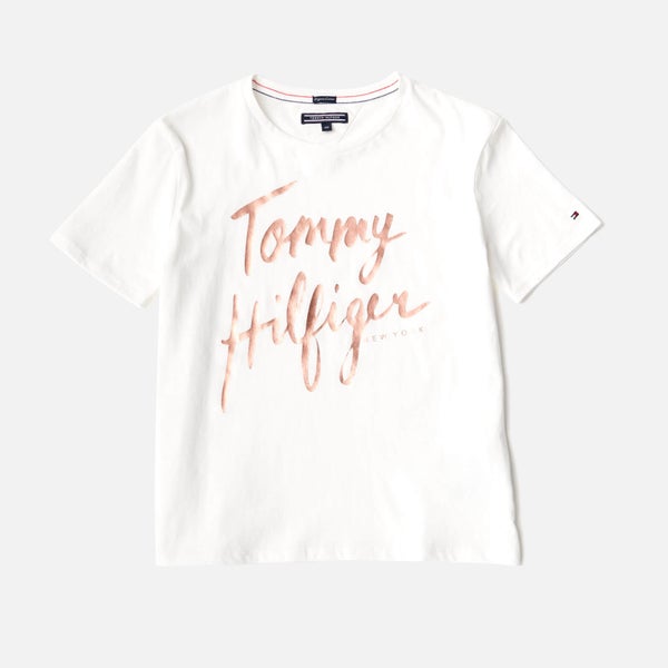 Tommy Hilfiger Girls' Ame T-Shirt - Bright White