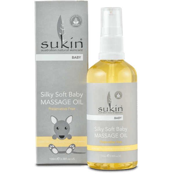 Шелковистое детское массажное масло Sukin Baby Silky Soft Massage Oil 100 мл