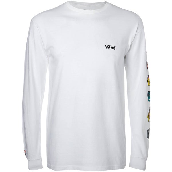 Vans Men's Marvel Characters Long Sleeve T-Shirt - White