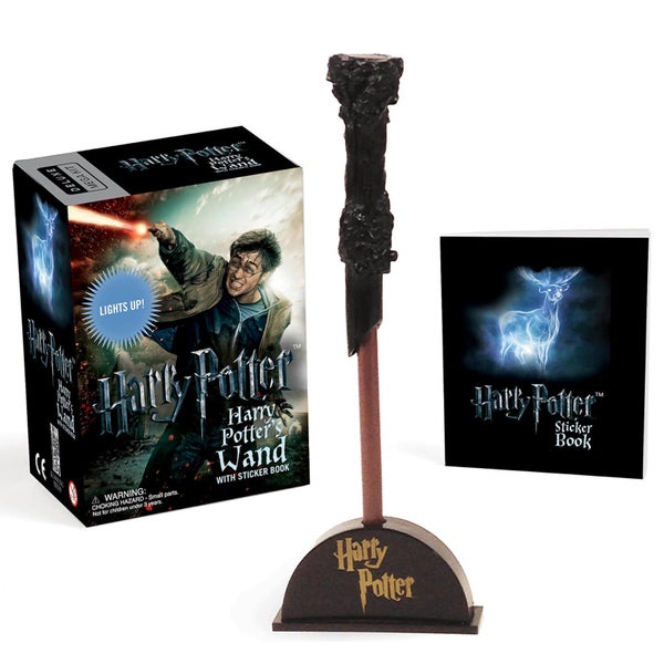 Harry Potter Wizards Wand with Sticker Book: Lights Up! (Hardback)