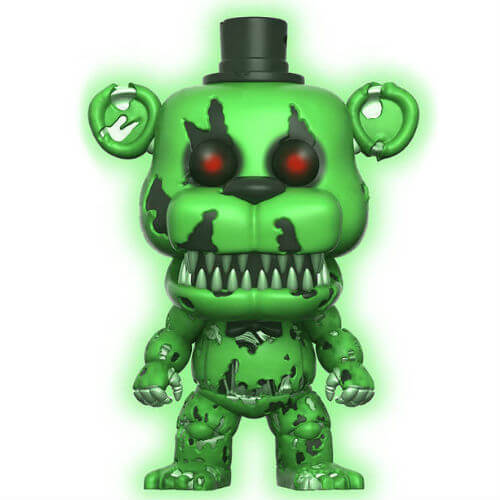 Five Nights at Freddy's Nightmare Freddy Green GITD Funko Pop! Figuur (Exc)