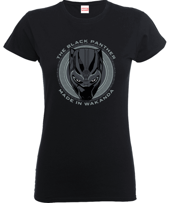 T-Shirt Black Panther Made in Wakanda - Nero - Donna