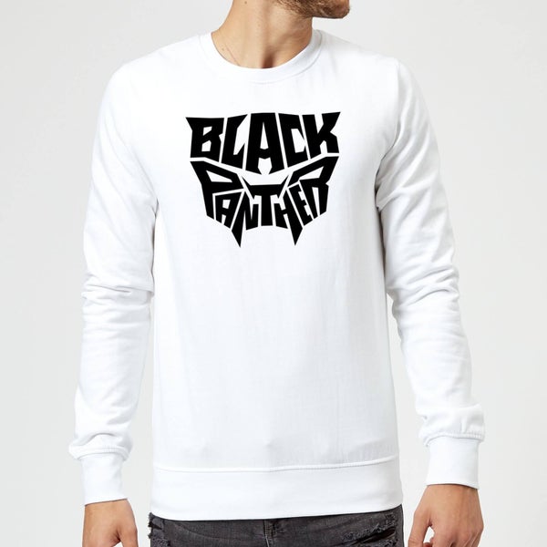 Sweat Homme Emblème Black Panther - Blanc