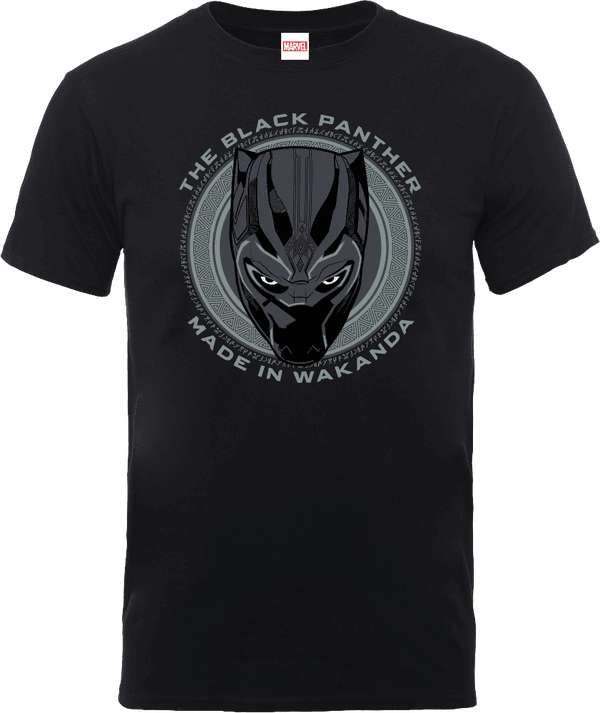 T-Shirt Homme Black Panther Made in Wakanda - Noir