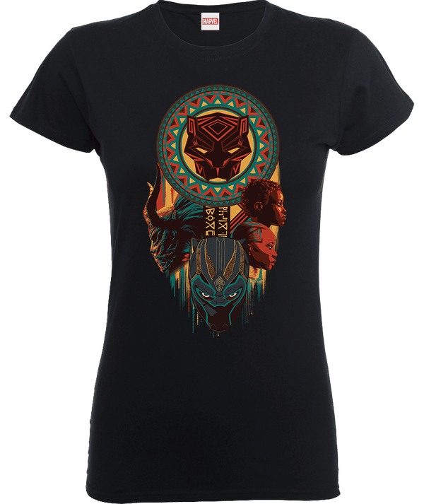 T-Shirt Femme Totem Black Panther - Noir