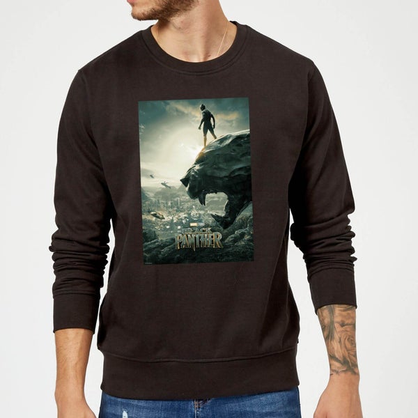 Black Panther Poster Sweatshirt - Schwarz