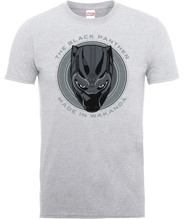 Black Panther Made in Wakanda T-Shirt - Grau