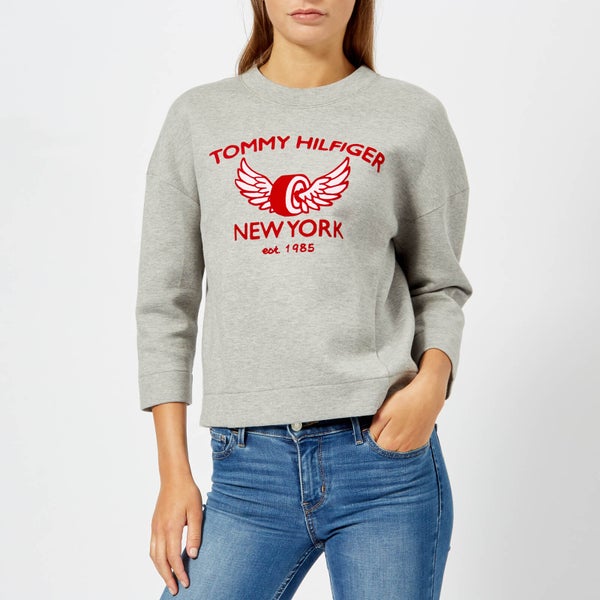 Tommy Hilfiger Women's Abian Crew Neck Sweatshirt - Grey