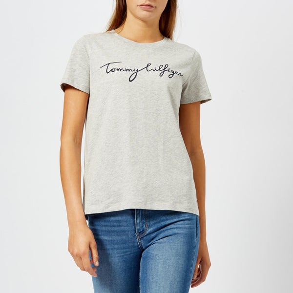 Tommy Hilfiger Women's Aila Crew Neck T-Shirt - Grey