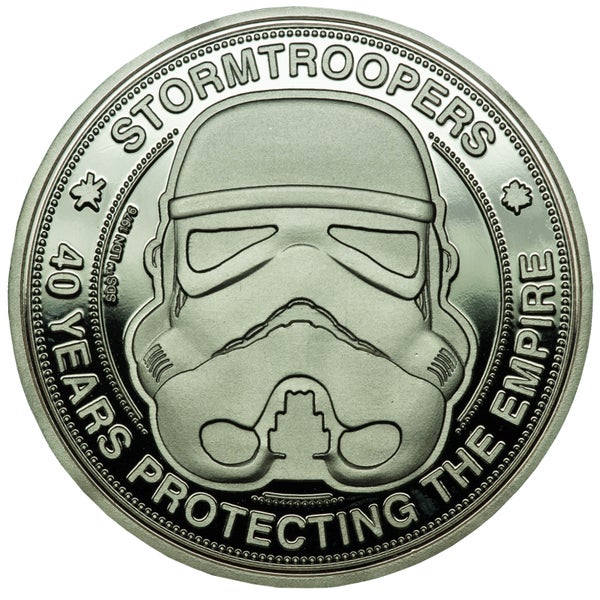 Pièce de Monnaie de Collection Stormtrooper - Édition Limitée Argentée