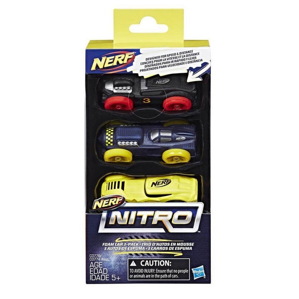 NERF Nitro 3 Cars - Pack 4