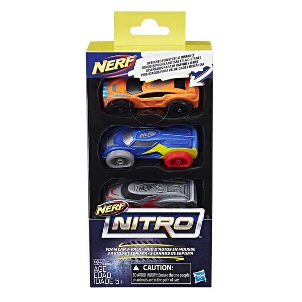 NERF Nitro 3 Cars - Pack 3