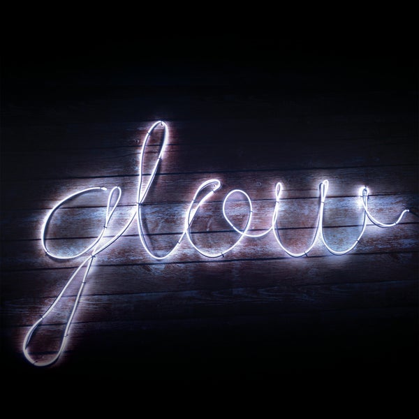 Make Your Own Neon Effect Light - White
