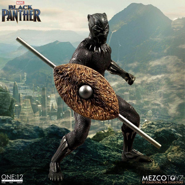 Mezco Figurine de Collection échelle 1:12 Marvel Black Panther