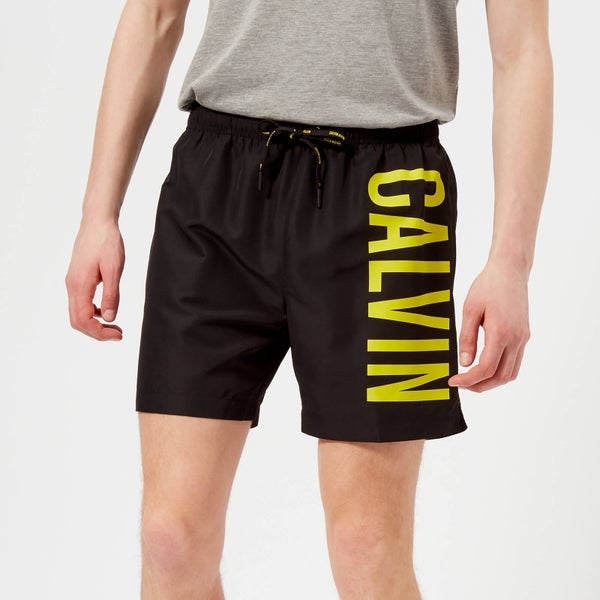 Calvin Klein Men's Logo Swim Shorts - Black
