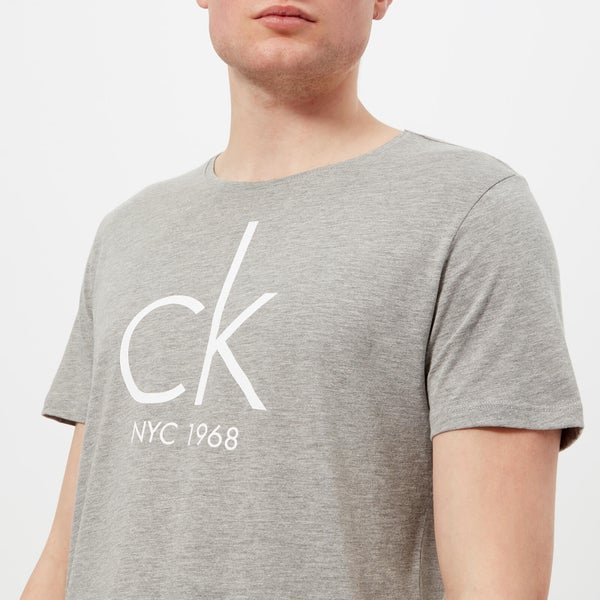Calvin Klein Men's Logo T-Shirt - Grey Heather