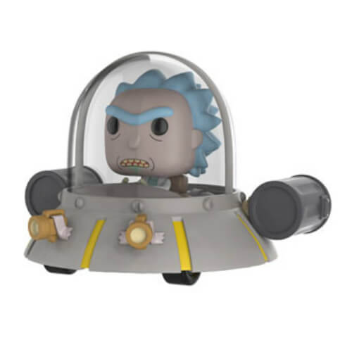Figurine Pop! Ride EXC Rick dans Cruiser de l'Espace - Rick et Morty