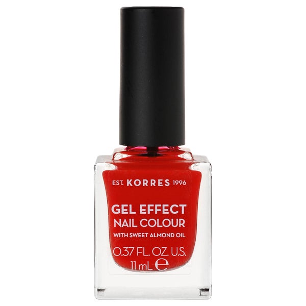 KORRES Natural Gel Effect Nail Colour - Coral Red 11ml