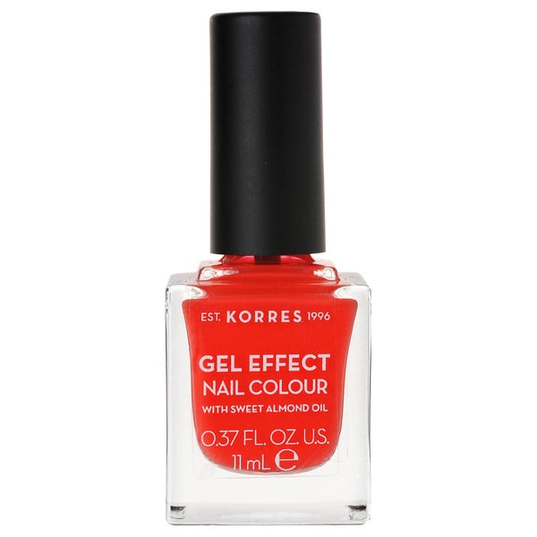 KORRES Gel-Effect Sweet Almond Nail Colour – 45 Coral 11 ml