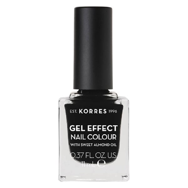 KORRES Natural Gel Effect Nail Colour - Black 11ml