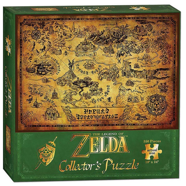 Legend of Zelda Hyrule Map Puzzle