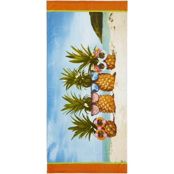 Catherine Lansfield Pineapple Beach Towel - Multi