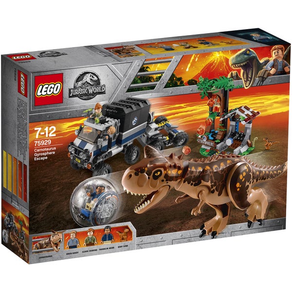 LEGO Jurassic Fallen Kingdom: Le Carnotaurus et la fuite en Gyrosphère (75929)