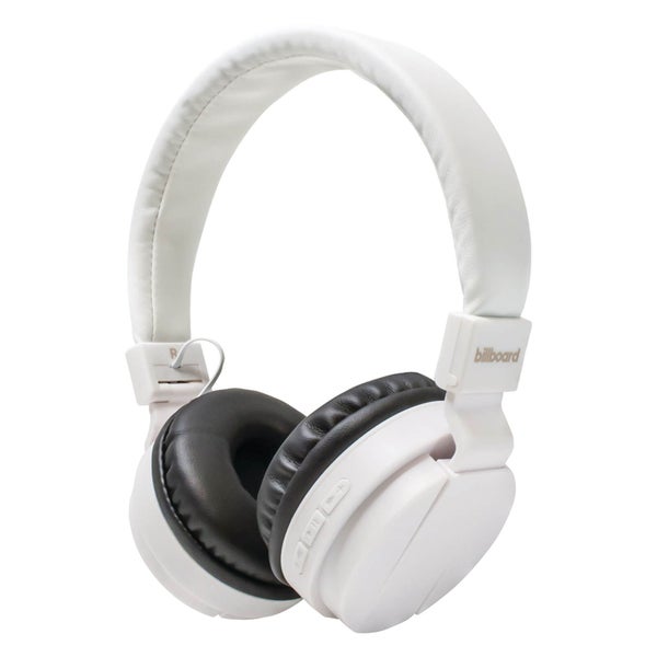 Billboard On Ear Bluetooth Wireless Headphones - White