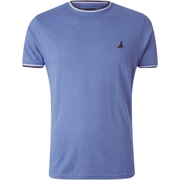 Brave Soul Men's Federer Tipped T-Shirt - Blue Marl