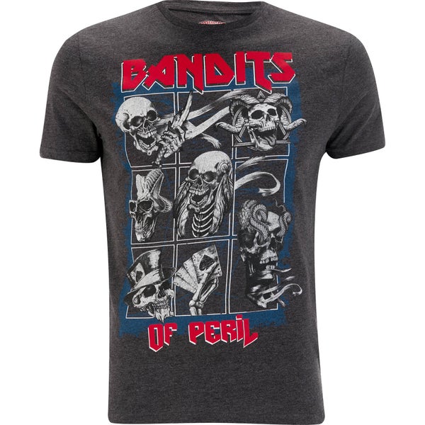 Brave Soul Men's Bandit T-Shirt - Dark Charcoal
