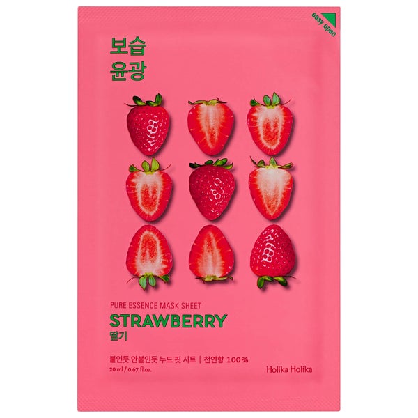 Holika Holika Pure Essence Mask Sheet -kasvonaamio, Strawberry