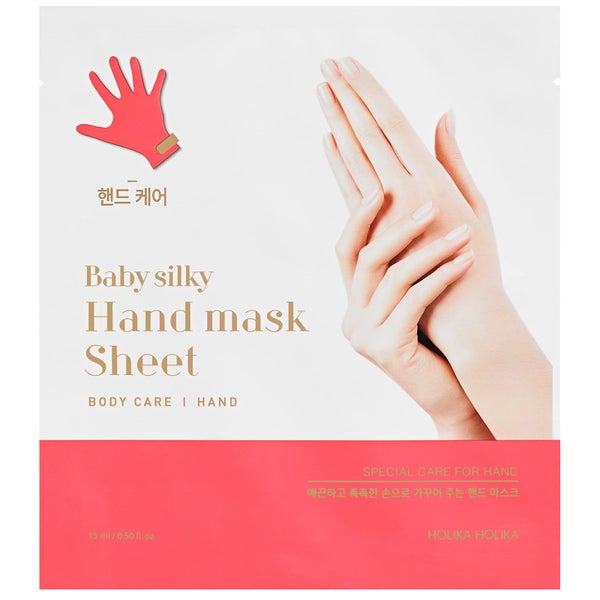 Máscara em Folha para Mãos Baby Silky da Holika Holika