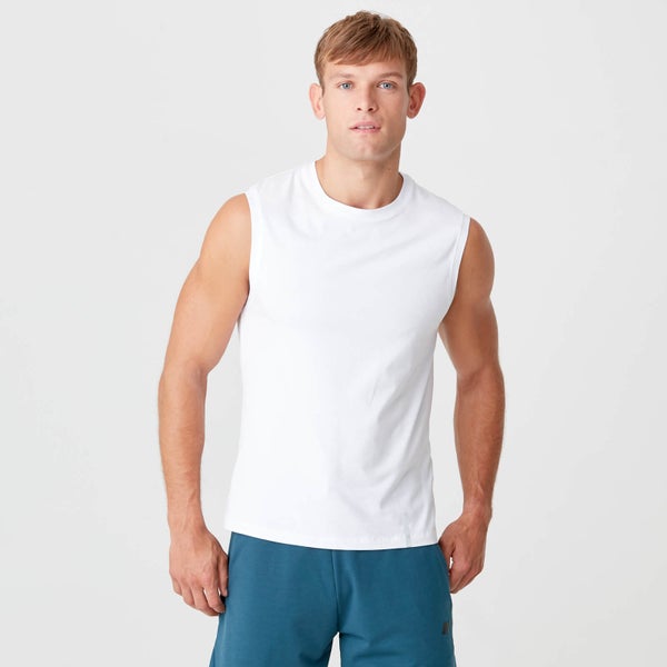 MP Luxe Classic Sleeveless T-Shirt - White - S