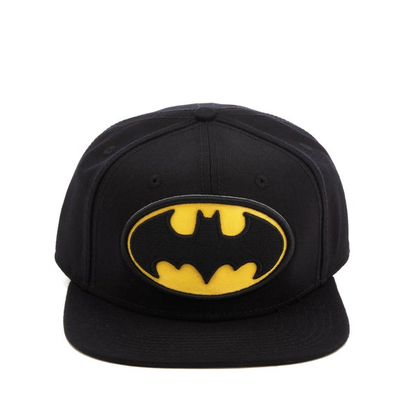 DC Comics Batman Men's Big Logo Snapback Cap - Black