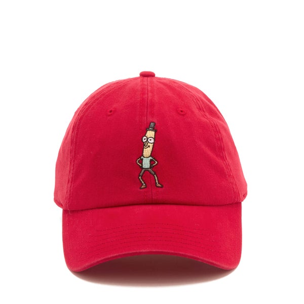 Rick and Morty Men's Mr. Poopy Embroidery Cap - Red
