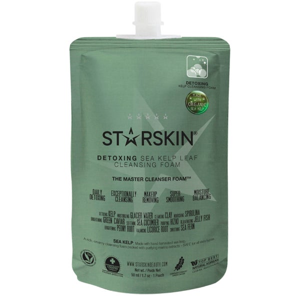 STARSKIN The Master Detoxing Sea Kelp Leaf Cleansing Foam(스타스킨 더 마스터 디톡싱 씨 켈프 리프 클렌징 폼 50ml)