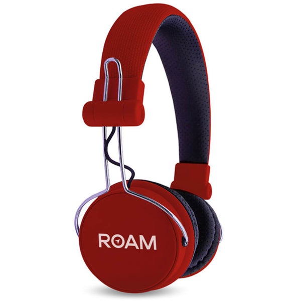 ROAM Journey On Ear Wireless Bluetooth Headphones - Red