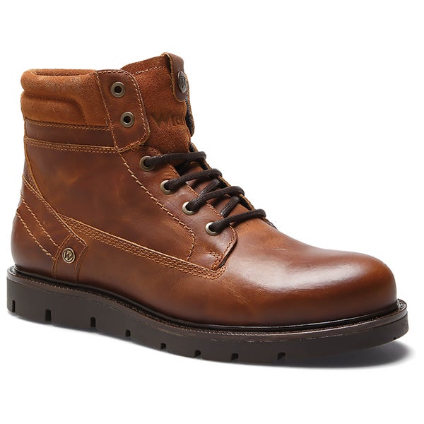 Wrangler Men's Tucson Leather Boots - Cognac