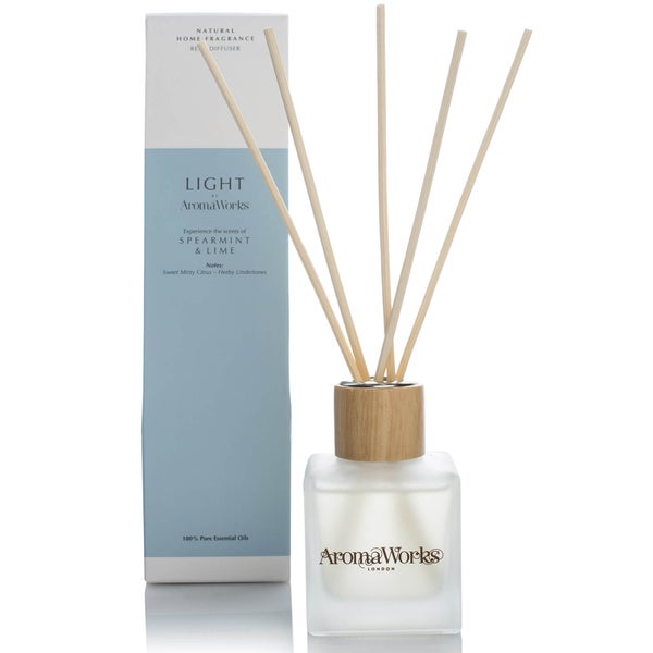 AromaWorks Light Range Reed Diffuser – Spearmint and Lime