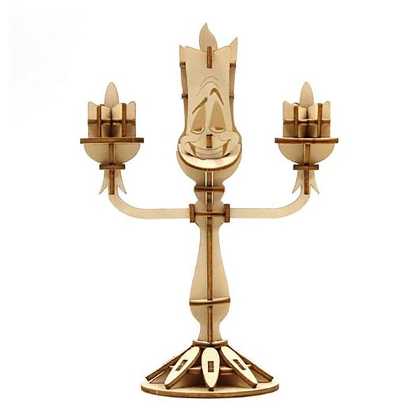 Incredibuilds Disney Beauty and the Beast Lumiere 3D Wooden Model Kit