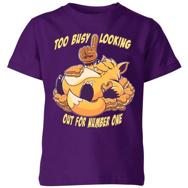 Fox No1 Kids' T-Shirt - Purple