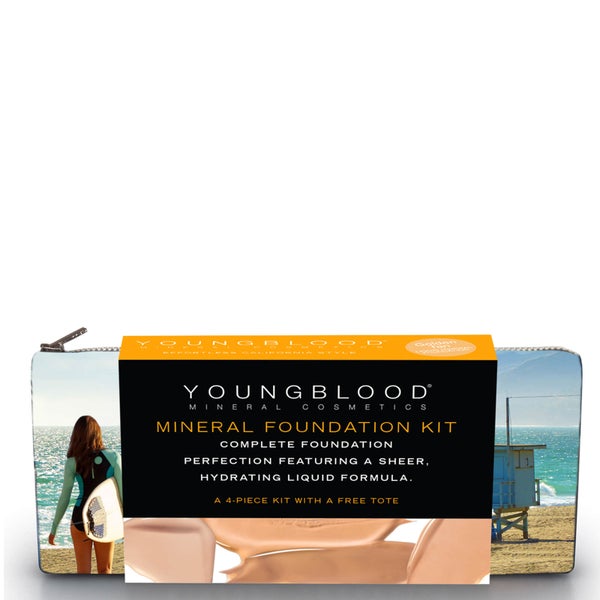 Youngblood Foundation Kit with California Bikini Bag - Liquid Sun Kissed (Worth $163.15)