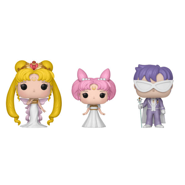 Sailor Moon Queen Serenity, Small Lady and King Endymion 3 Pack EXC Pop! Vinyl Figures