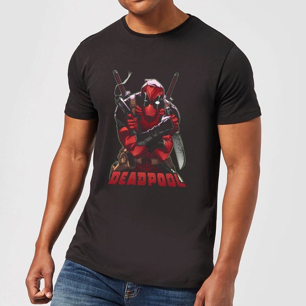 Marvel Deadpool Ready For Action T-Shirt - Zwart