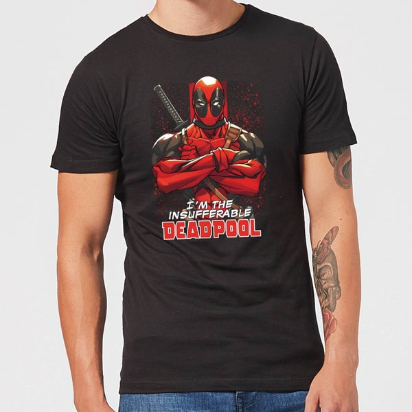 Marvel Deadpool Crossed Arms T-Shirt - Black