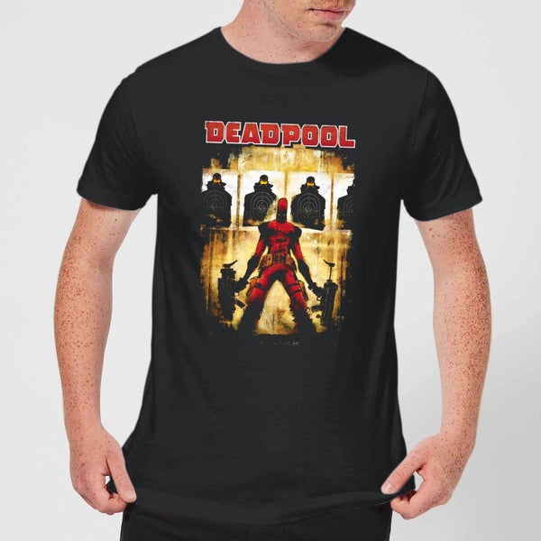 T-Shirt Homme Deadpool (Marvel) Cible - Noir